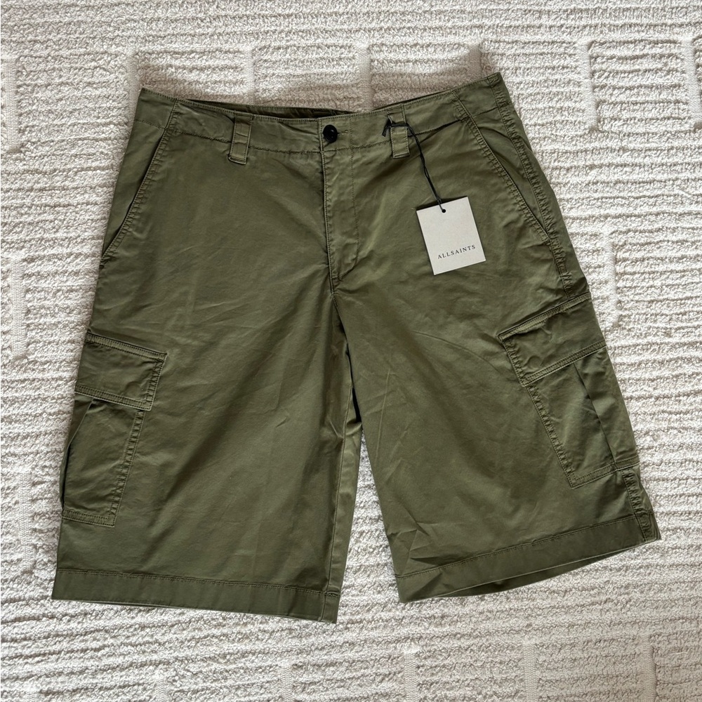 All Saints Khaki Men's Cargo Shorts